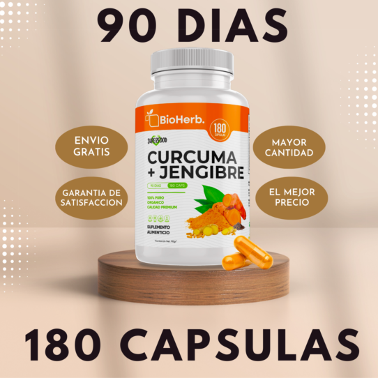 CURCUMA Y JENGIBRE 90 DIAS